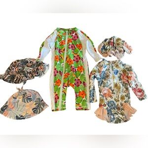 Floral Baby Swimwear items 0-9 months mixed